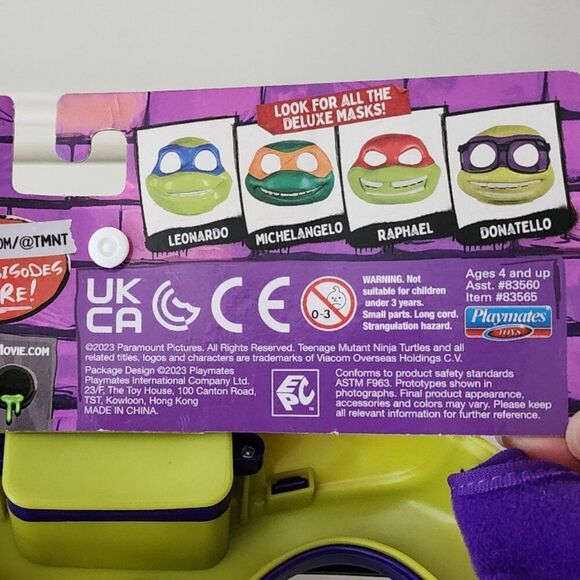 TMNT Michelangelo Figurine and Mask Set - Nickelodeon, OneSize, Green & Orange - Picture 5 of 7